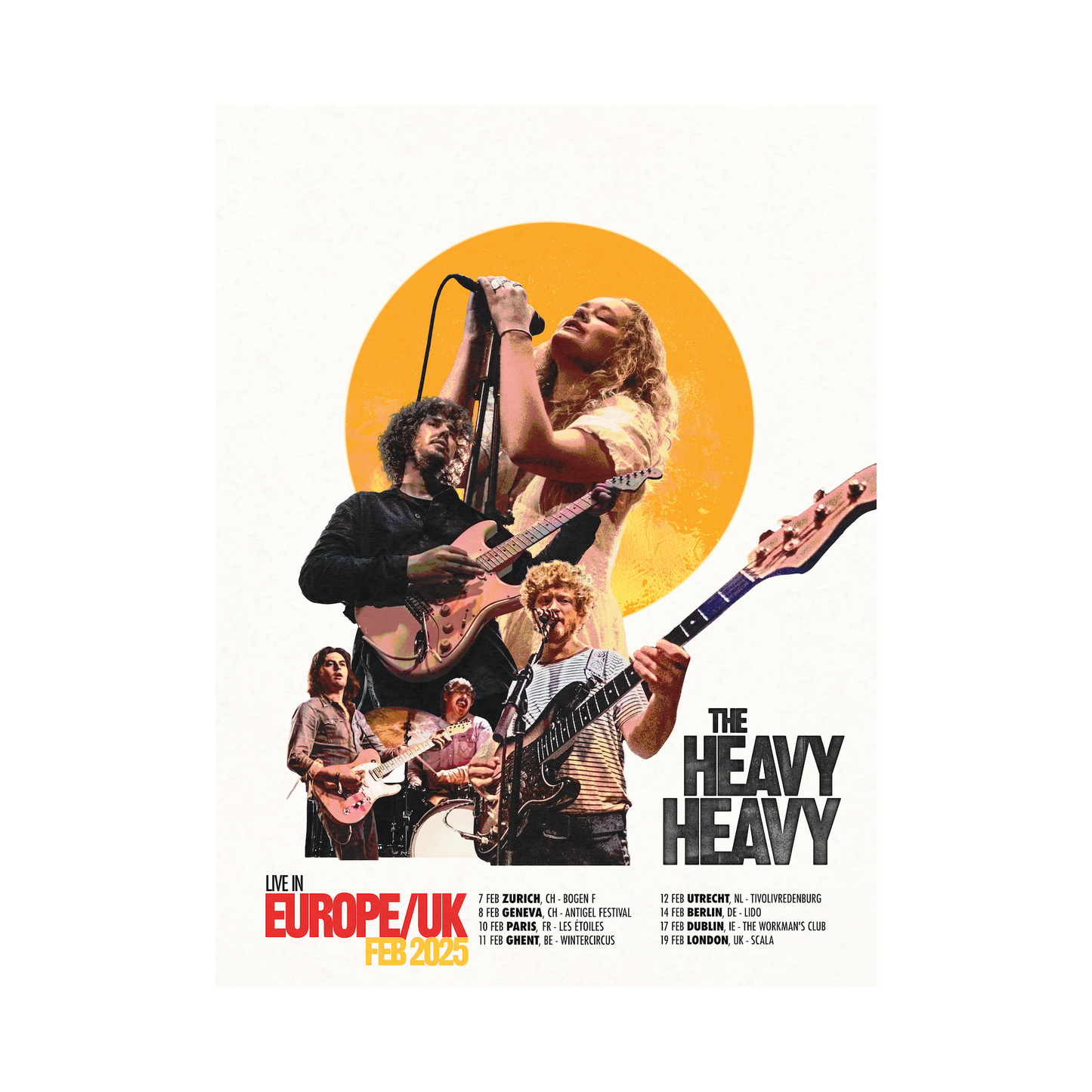 A2 UK/EU 2025 Tour Poster