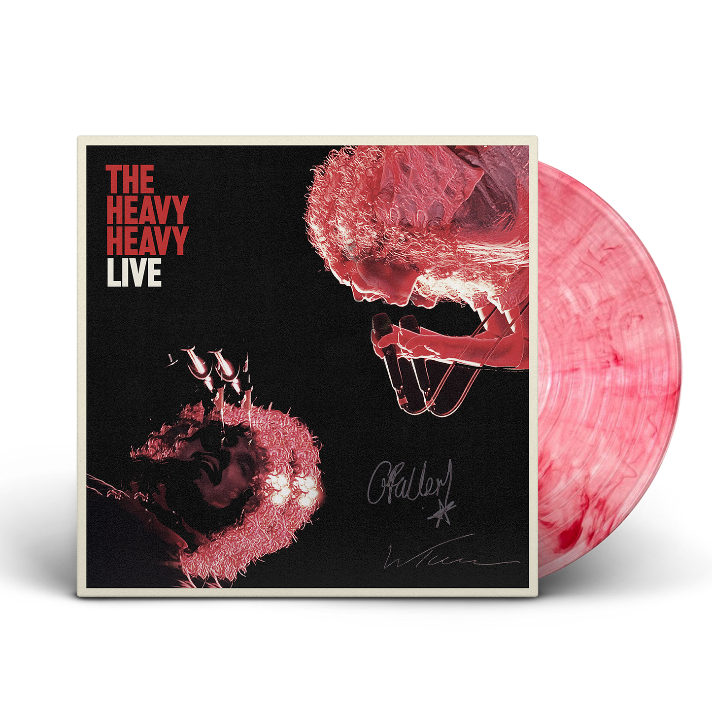 The Heavy Heavy Live Electric Red Vinyl Signed UK