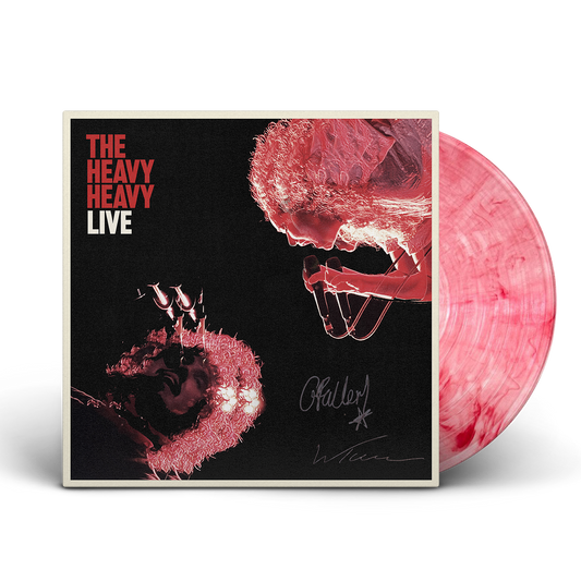 The Heavy Heavy Live Electric Red Vinyl Signed UK